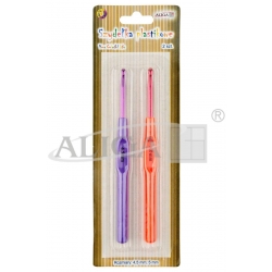 Zestaw szydełek plastikowych   2szt./  rozm. 4,5mm i 5mm / SZYD-8281 / szydełko komplet